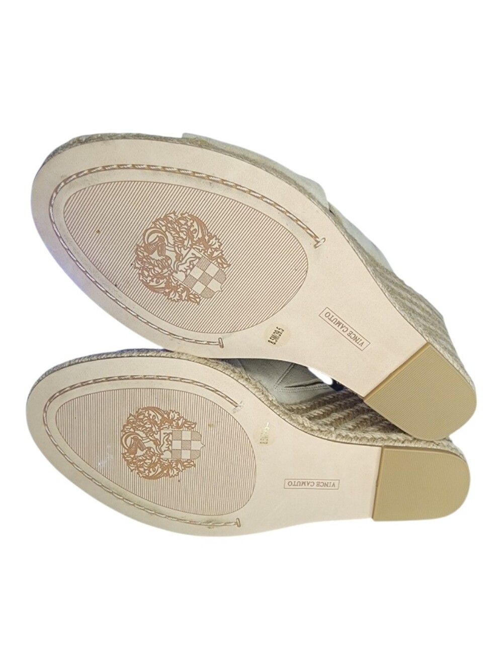 Vince Camuto Leather Espadrille Wedges - Fisella, Womens 8.5 - Picture 8 of 10